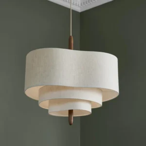 Japanese Wabi-Sabi Cloth LED Pendant Light for Kitchen and Dining Room