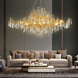 Luxury Golden Branch Crystal Chandelier for Home Interiorr