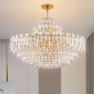 Light Luxury LED Crystal Chandelier for Living Room & Dining Room