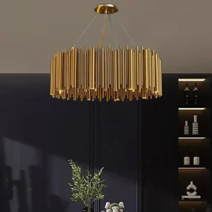 Modern Gold LED Chandelier for Villa & Living Room