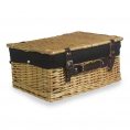 41cm Buff Willow Wicker Picnic Basket-3