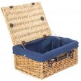 41cm Buff Willow Wicker Picnic Basket-4