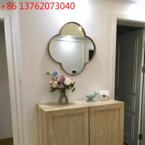 Modern Irregular Wall-Mounted Bathroom Mirror, Nordic Aesthetic Large Vanity Makeup Mirror for Bathroom or Living Room