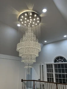 Modern LED Crystal Hanging Lamp – AC 100–240V