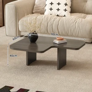 dX Modern Irregular Coffee Table – Clear Chinese-Style Lounge & Side Table